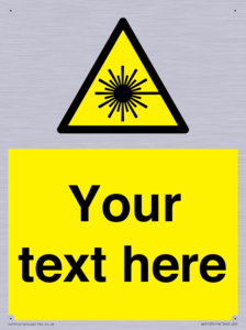 Custom Laser Hazard Sign